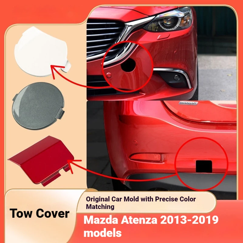 Cubiertas para Remolque, Parachoques Delanteros y Traseros, Cubiertas para Ganchos de Remolque, Cubiertas para Remolque Delanteras y Traseras, Aplicables a Mazda 6 Artez 13-19