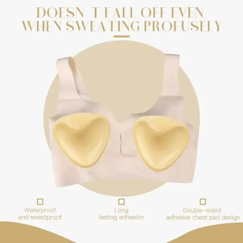 Nieuwe dubbelzijdige zelfklevende kleverige bh-inzetstukken Push-up dikke pads Damesbadpak Bikini Cup Enhancer