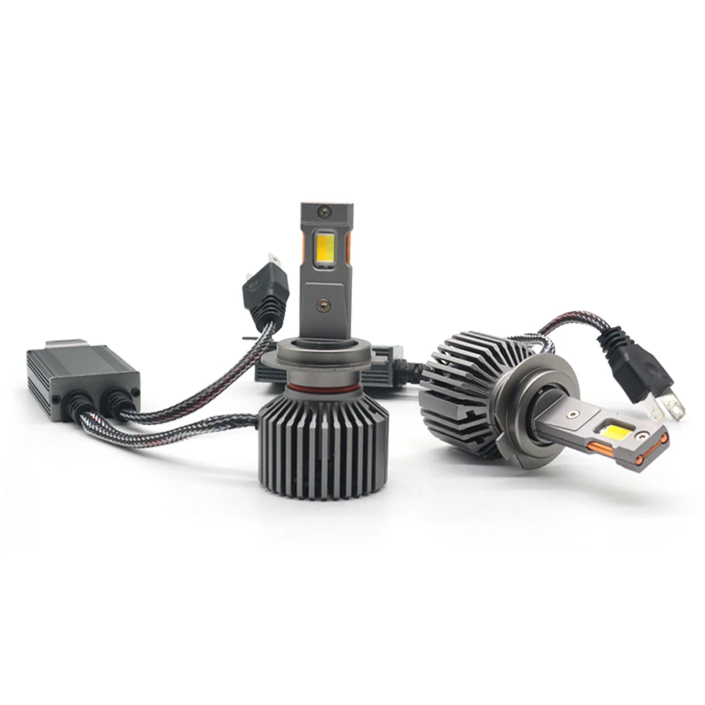 120W 3Color LED Headlight H4 H11 H7 9005 9006 LED Color Changing Fog Light Bulb HB3 HB4 Led Bulb Upgrade Led Light Super Bright