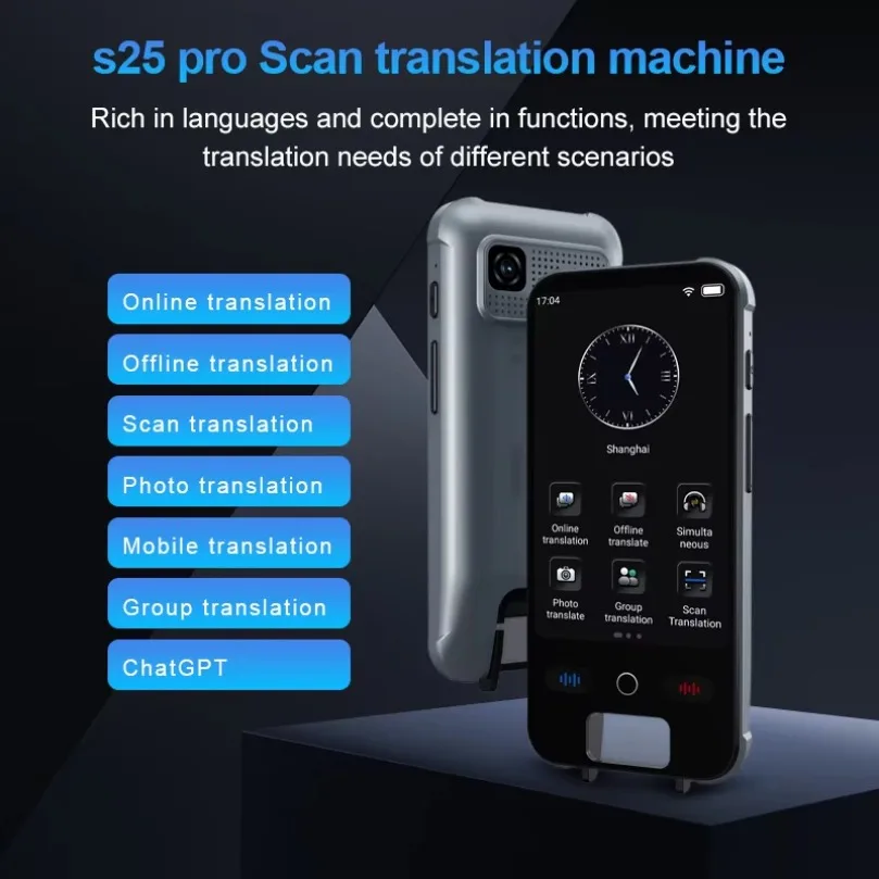 148 Languages AI Voice Translator Portable Real-time Interpreter Device Offline Translation Support Voice & Video Recording
