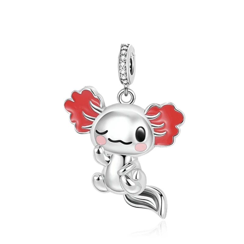 Santa Claus，NEW Mexican Axolotl，Glow Lighthouse Dangle Charm Bead Fit Original 925 Sterling Silver Women Bracelet Jewelry Gift