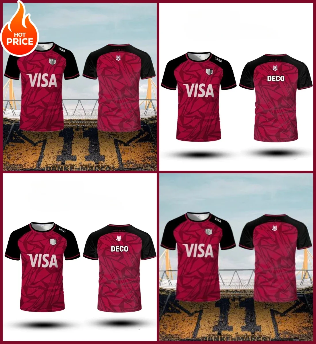 

2025 New 3D Printed Training Sports Football, Rugby and Badminton Comfortable and Breathable Jerseys