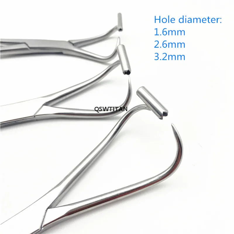 Orthopedic Pointed reduction forceps with guide hole stainless steel bone reduction forceps