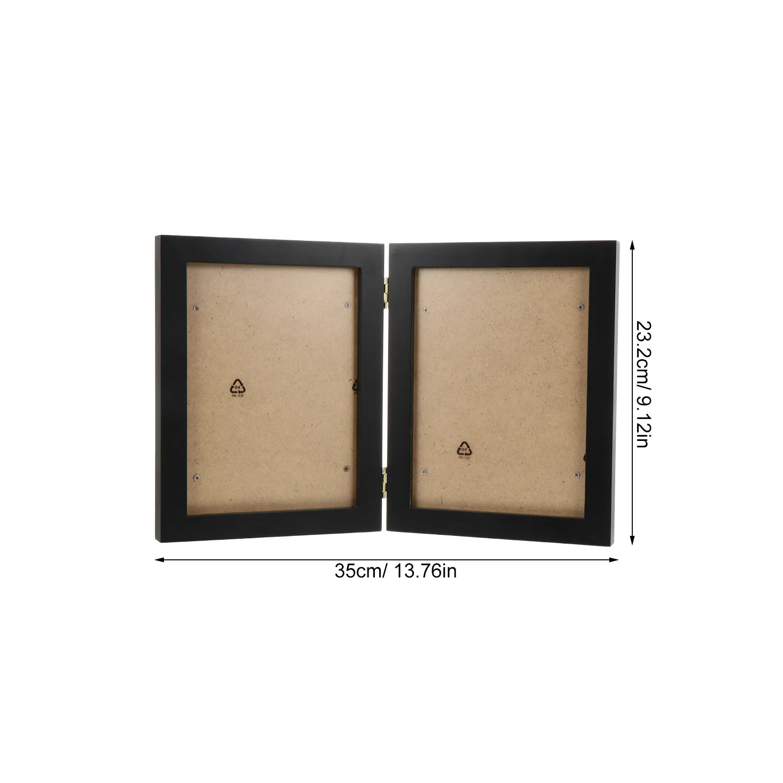 Exquisite Solid Wood Folding Photo Frame for Desktop Display