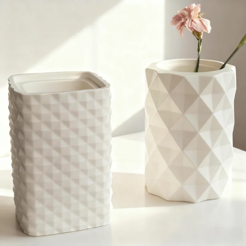 

Ваза с сушеными цветами, геометрический контейнер для бетонных ручек, силиконовая форма, круглая цементная Цветочная ваза, ручная работа, штукатурка для дома