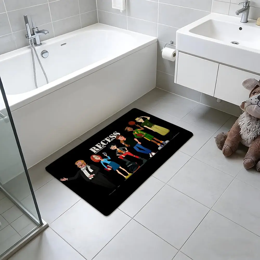 Hit Anime R-Recess Floor Mat Absorbent Floor Mat Non-Slip Entrance Rug for Bathrooms Restrooms and Toilets