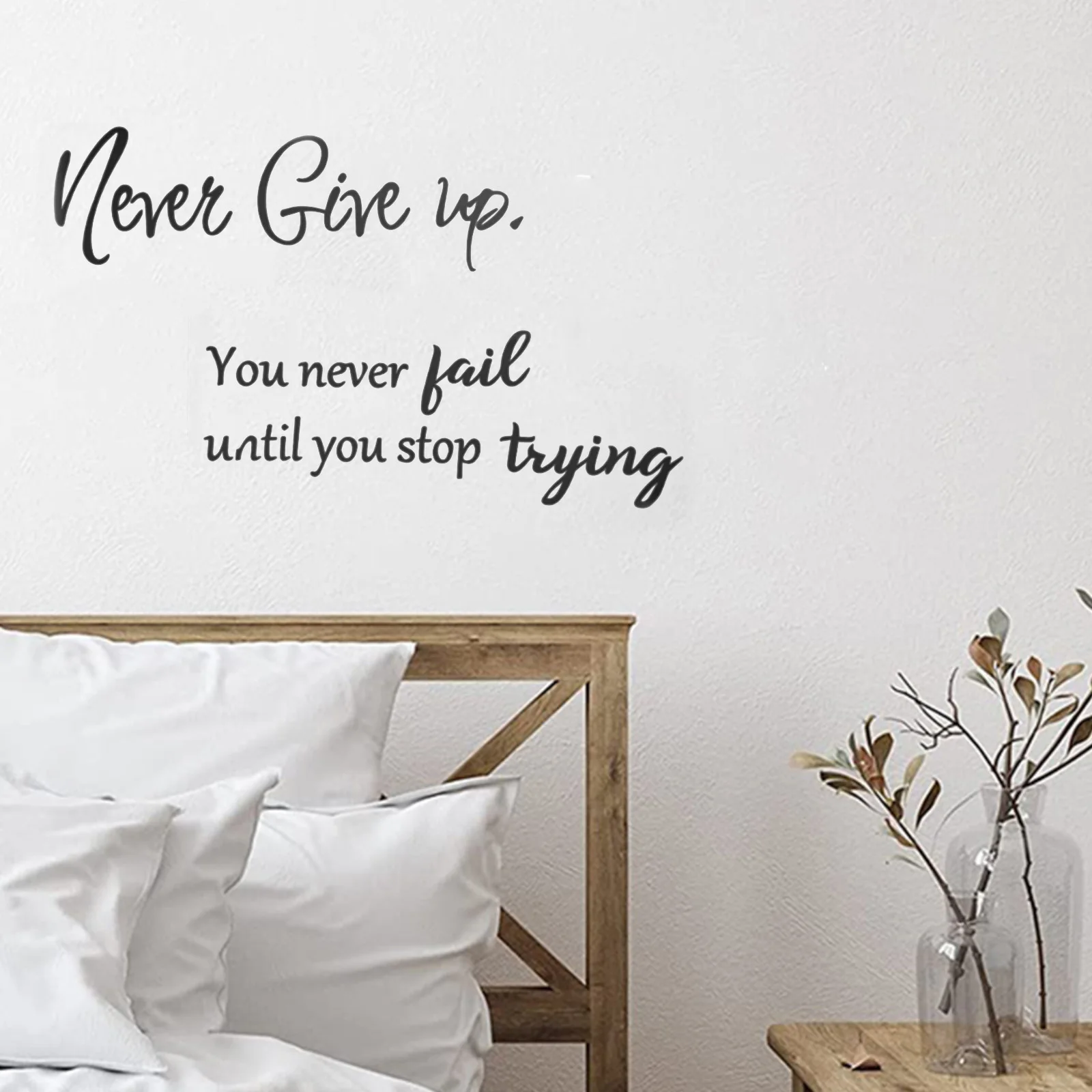 For Bedroom Removable Wall Sticker PVC Decorative Sticker Classroom Decoration Color As Pictures Show Elegant Decoration