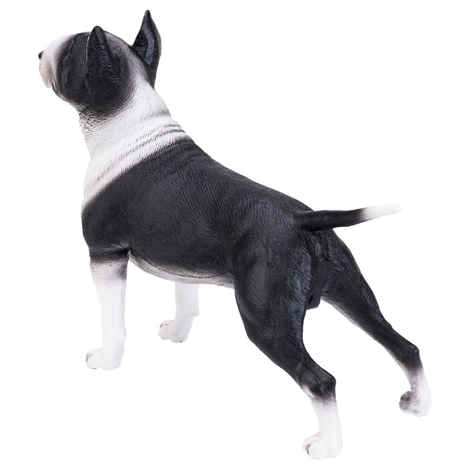 Große lebensechte Farm Haustier Hund Bullterrier Simulation Tiermodell Action & Spielzeug Figuren klassische Sammlung Spielzeug für Kinder Geschenk – Detail 4