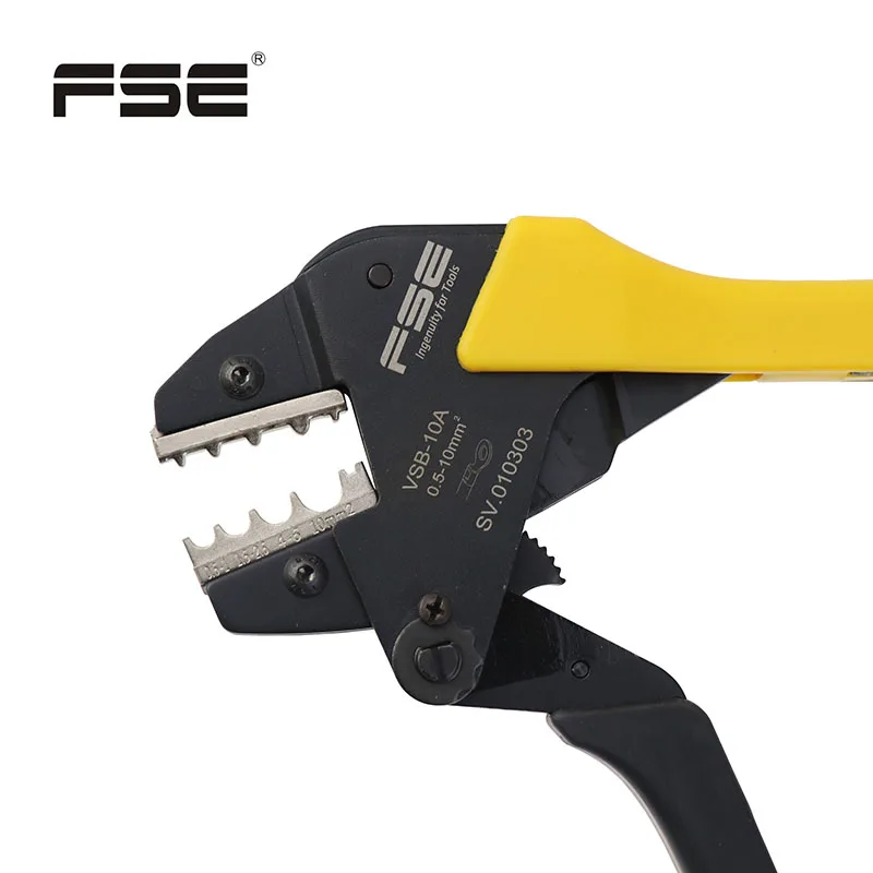 Narzędzie do zaciskania przecinak do kabli Crimper 0.25-10mm 20-10AWG szczypce, narzędzia szczypce do zagniatania drutu izolowane i nieizolowane okucia