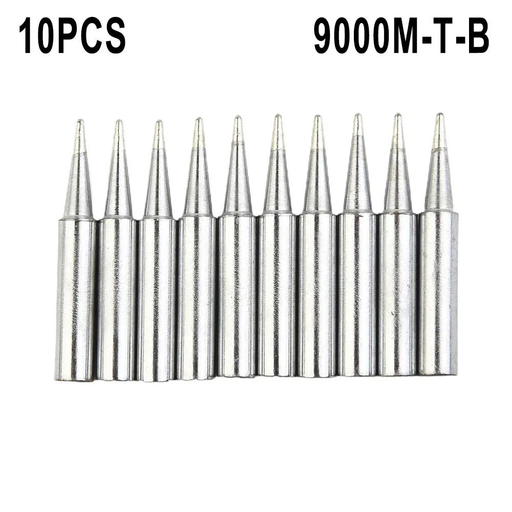 

Precision Soldering Tips, 10pcs 900MTB Iron Alloy Solder Iron Tips, Chrome plated Outer Layer, Enhances Soldering Accuracy