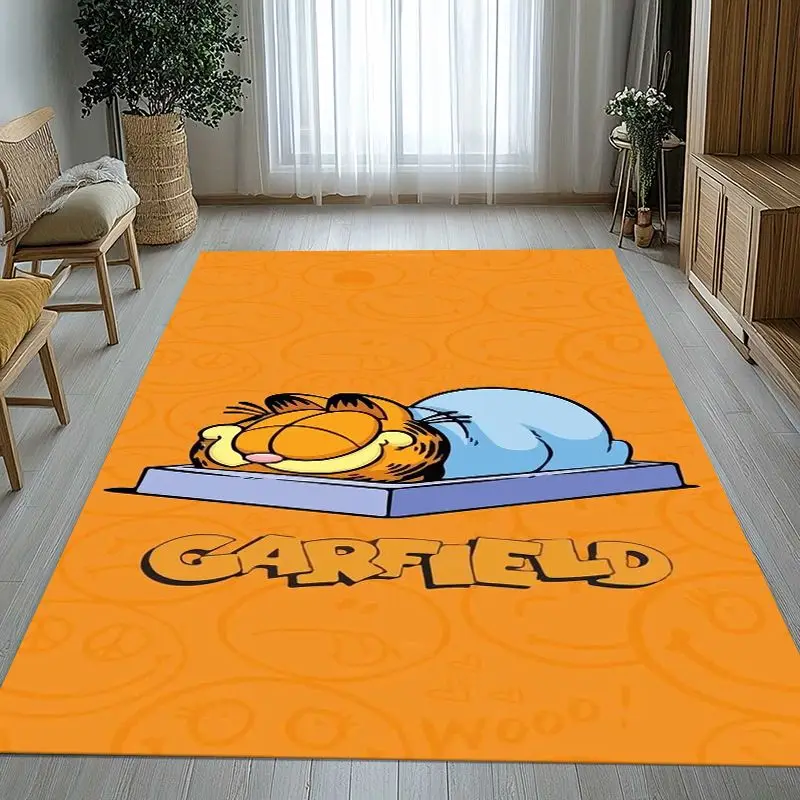 Funny Cartoon G-Garfield Area Rug,Soft Non-Slip Carpet Mat for Living Room Bedroom Kids Playroom,Sofa Floor Rug,Home Decor Gift