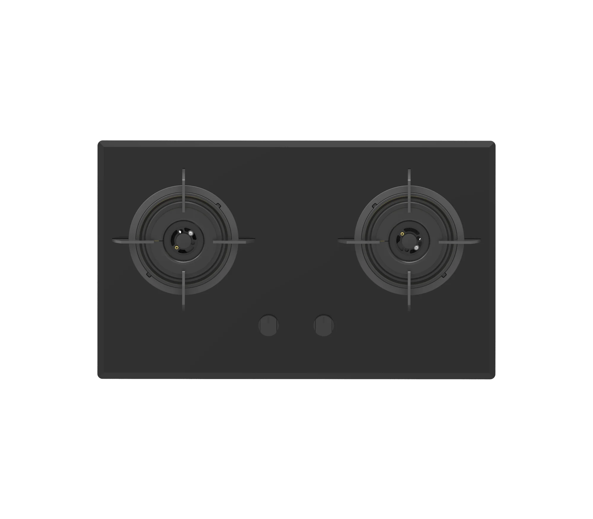 86 cm 3-burner built-in glass gas stove