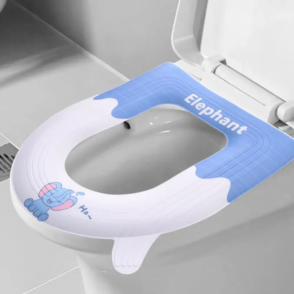 

Soft With Handle EVA Toilet Seat Cover Reusable Universal Toilet Seat Cushion Adhesive Capibala Closestool Mat Lavatory