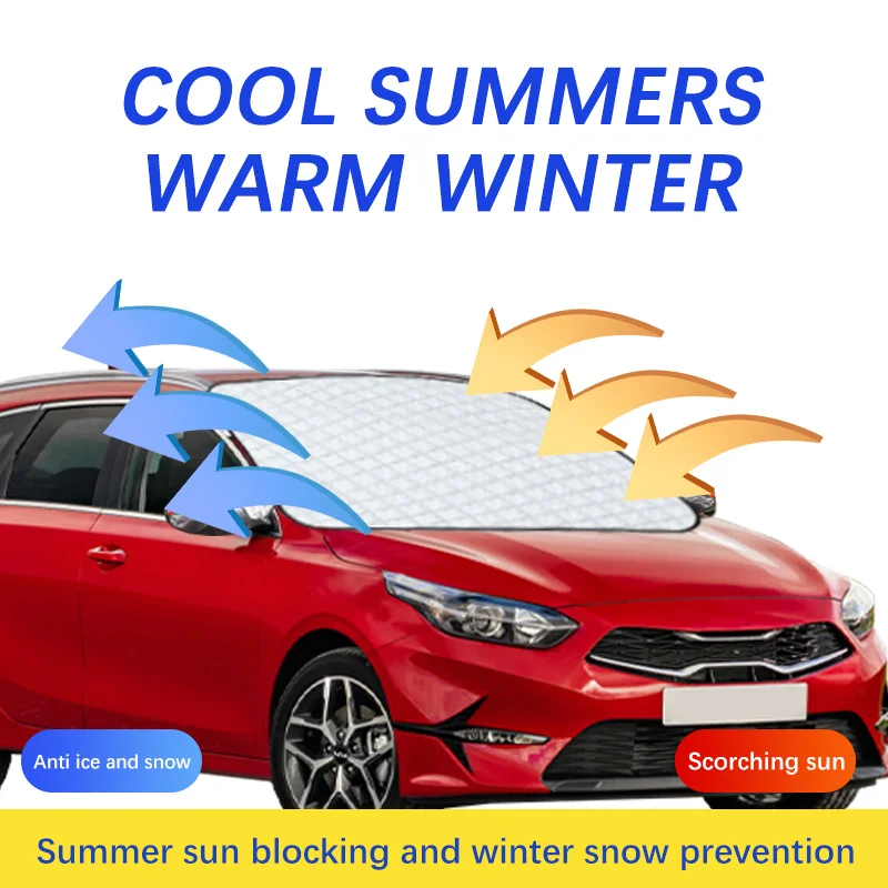 Auto Exterior Accessories For KIA Ceed Winter Car Snow Shield Shade Front Windshield  Waterproof Ice-Frost Sunshade Cover