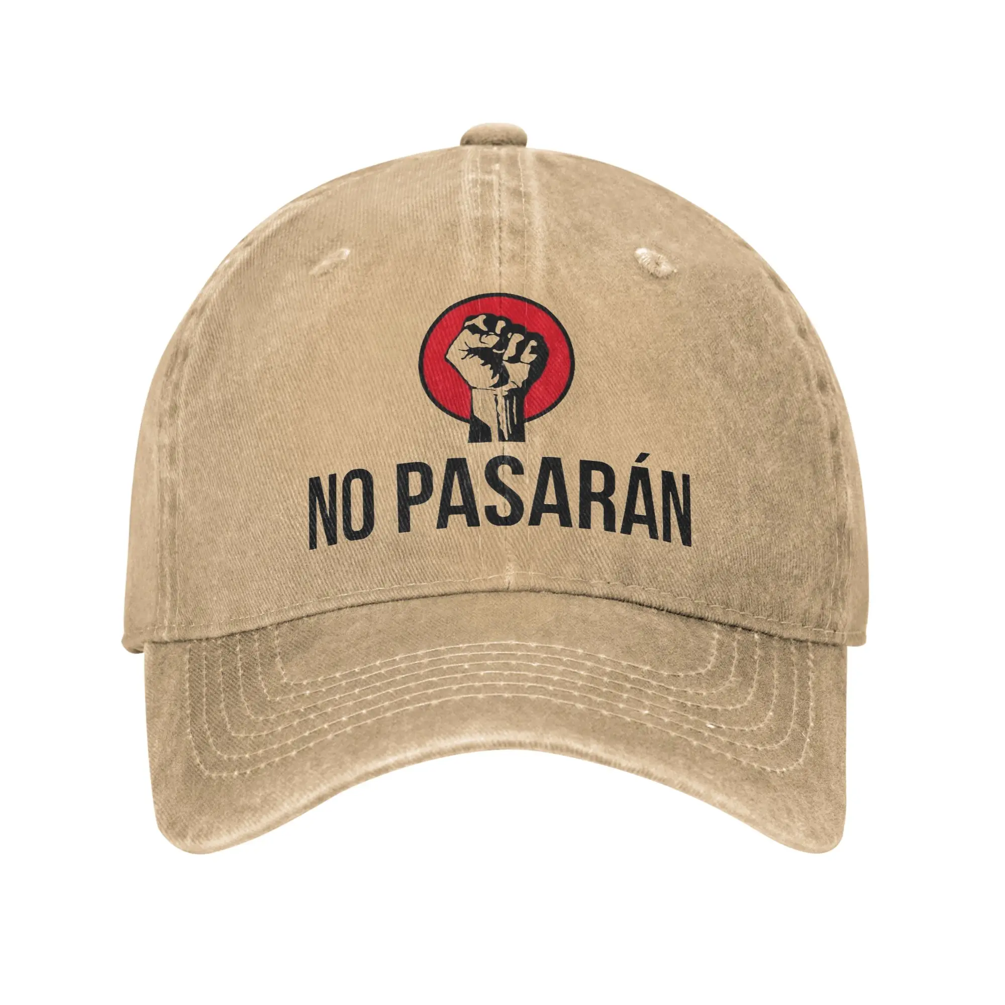 No Pasaran Antifascista Resist 2026 Baseball Cap Men Women Distressed Snapback Hat Spanish Not Pass Outdoor Adjustable Fit Hats