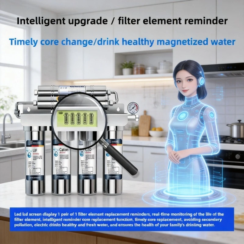 

6-Stage 304 Stainless Steel Ultrafiltration Water Purifier, Household Kitchen Tap Water Filter for Direct Drinking