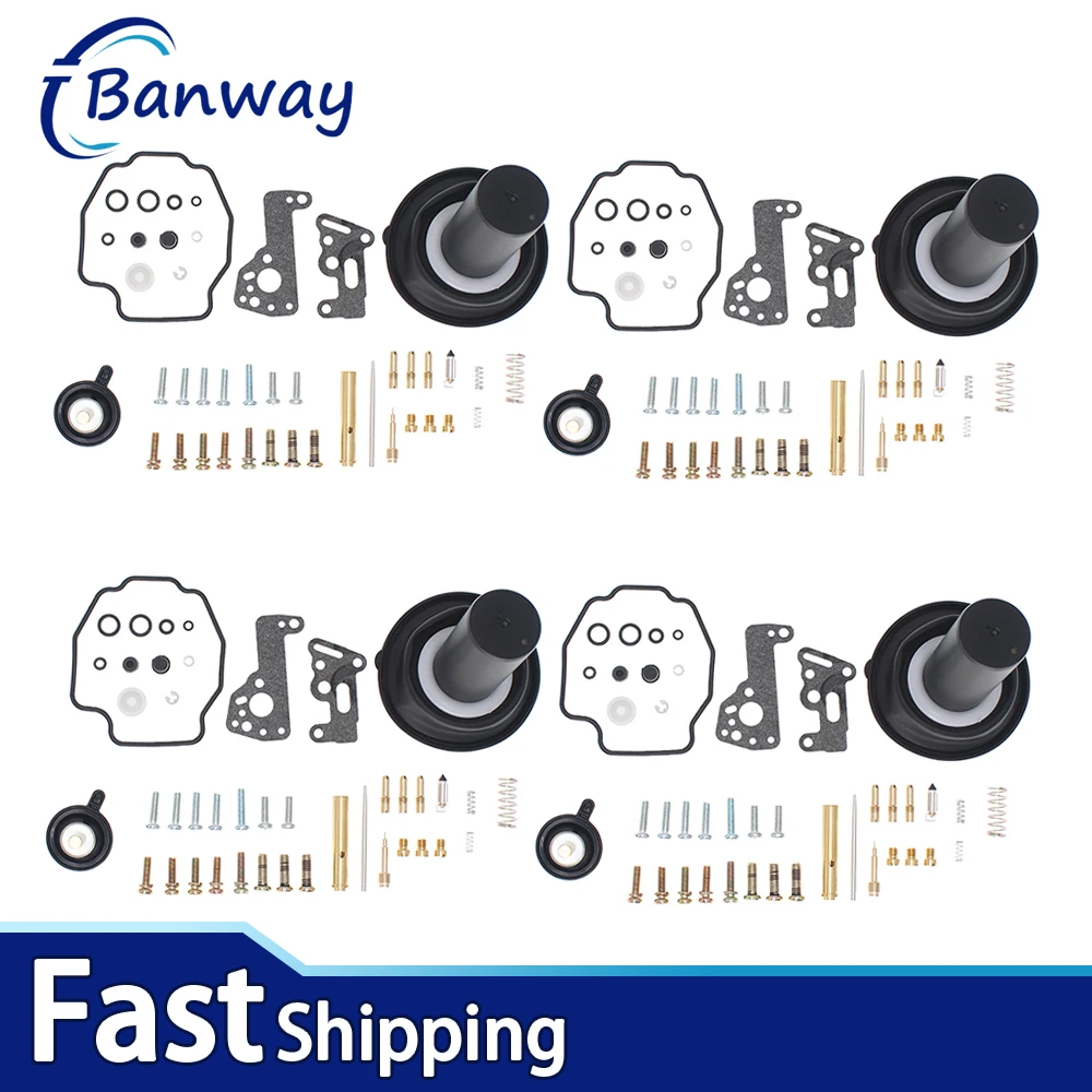 

4SETS Carburetor Repair Kit For Yamaha VMAX1200 V-MAX1200 1985–1986 1988–2007 Carb Rebuild Kit