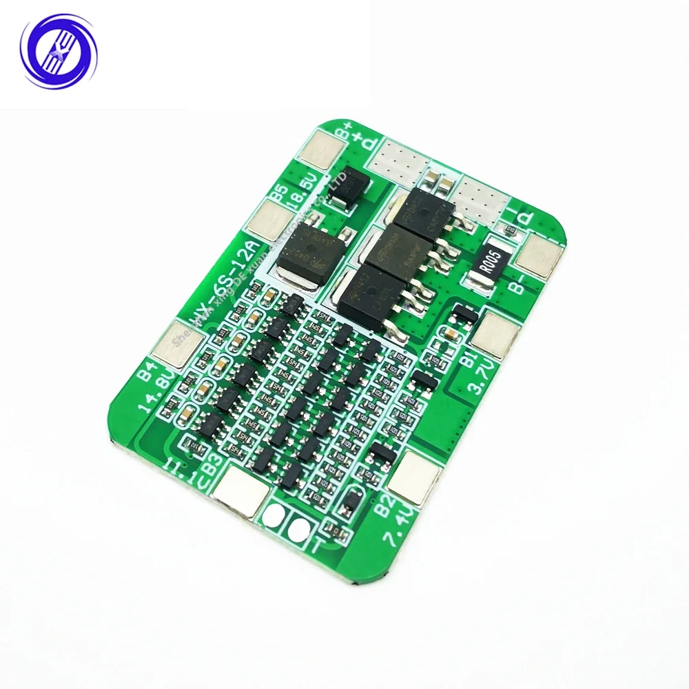 1pcs 6S 15A 24V PCB BMS Protection Board For 6 Pack 18650 Li-ion Lithium Battery Cell Module