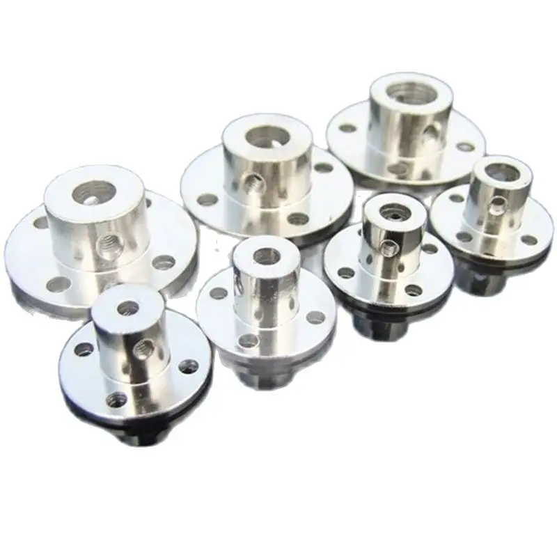 3/3.17/4/5/6/7/8/10/11/12/14mmmm Rigid Flange Coupling Motor Guide Shaft Coupler Motor Connector Shaft Axis Bearing Fittings