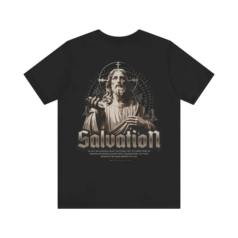 Salut T-Shirt chrétien à base de foi Jésus T-Shirt pour hommes et femmes Bible Chemise en coton religieuse Évangile Vêtements Cadeau chrétien