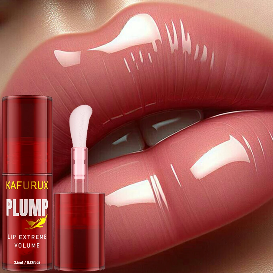 1PC Lip Plump Olio per labbra a lunga durata Idratante Lip Gloss Siero Volumizzante istantaneo Essenza Olio Riparazione Labbra Linee sottili Aumenta El