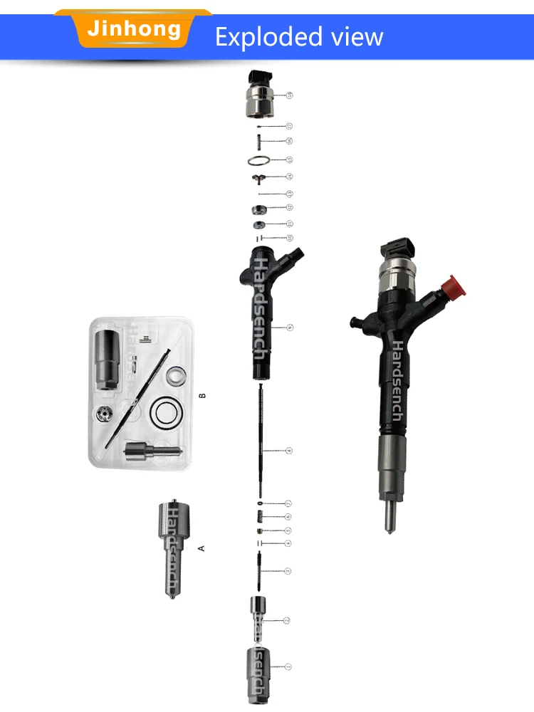 العلامة التجارية الجديدة حاقن وقود الديزل الجمعية 095000-7530 23670-59025 2367059025 لتويوتا لاند كروزر