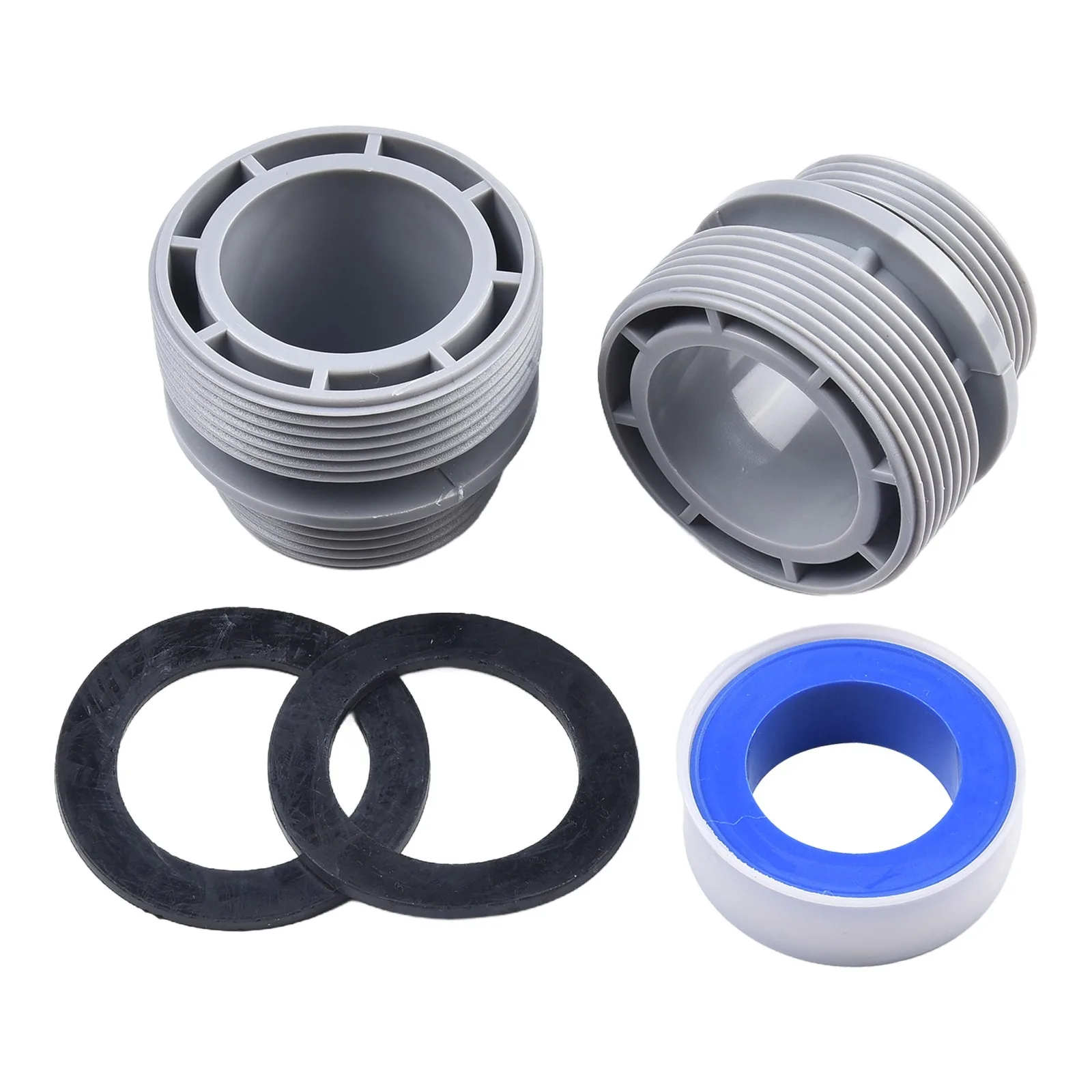 Adapter Conversion Set for 40mm Hose to 1-1/2 Inch Filter Inlet and Outlet Applications on For Intex Above Ground Pools