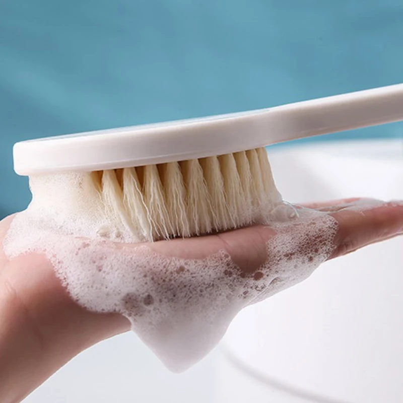 Brosse de bain à long manche, 1 pièce, gIslande expansif, massage de la peau, extinction du dos, douche Linge, livres