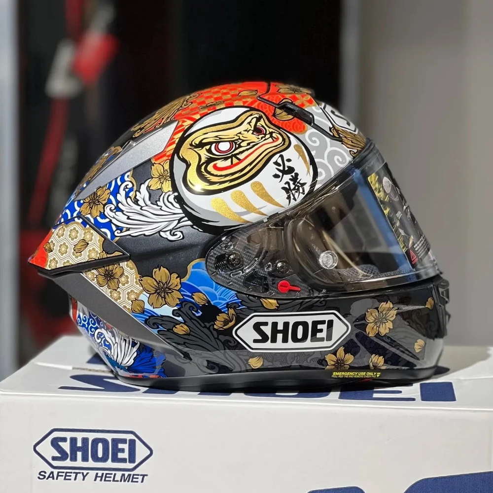 SHOEI X15 Full Face Street Motorcycle Helmet. SHOEI X15 Fifth-Generation Lucky Cat Gray Helmet X15