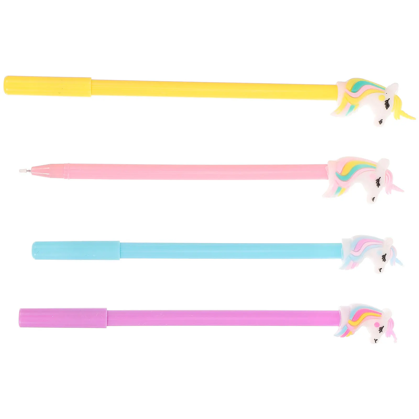 

4Pcs Gel Pens Creative Cartoon Shape Writing Signature Smooth Ink Pens for Student Cartoon Gel Pen