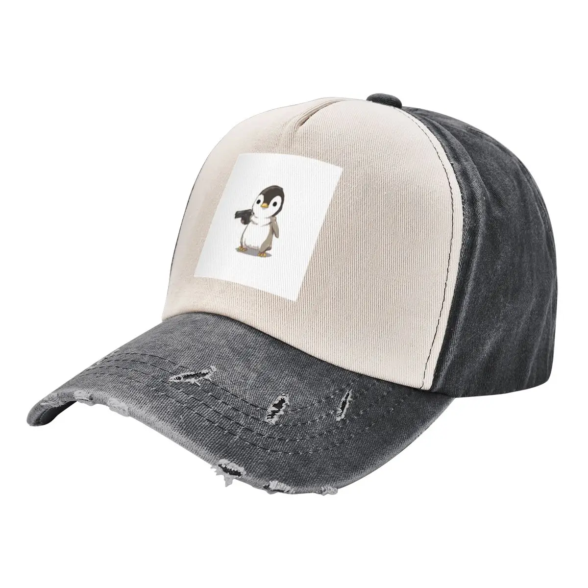 

Penguin with a Glock Baseball Cap Thermal Visor Military Cap Man hard hat Beach Outing Women Caps Men's