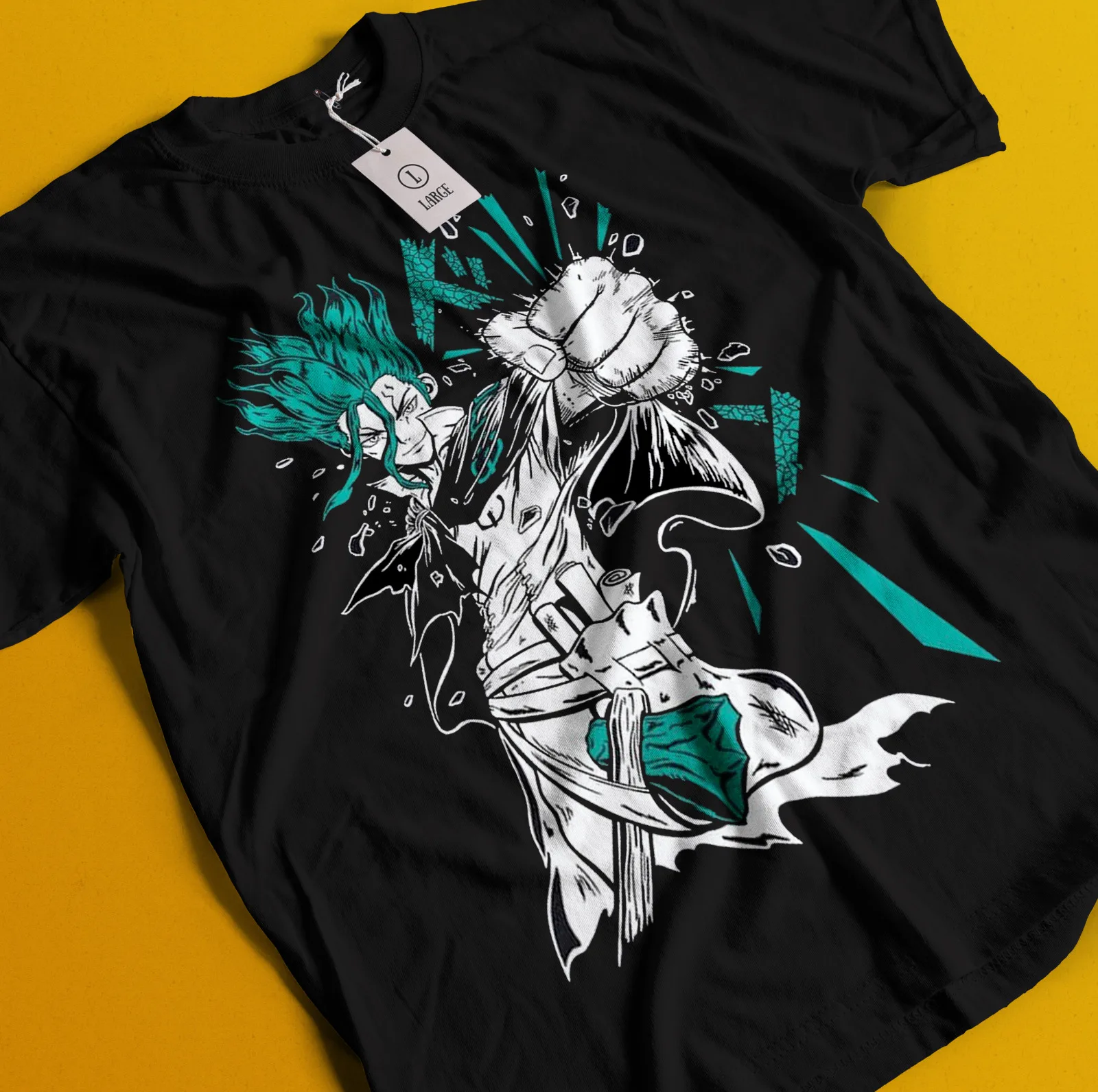 Dr Stone T-Shirt Senku Ishigami Tshirt Ryusui Tee Asagiri Seiyuu Anime Shirt