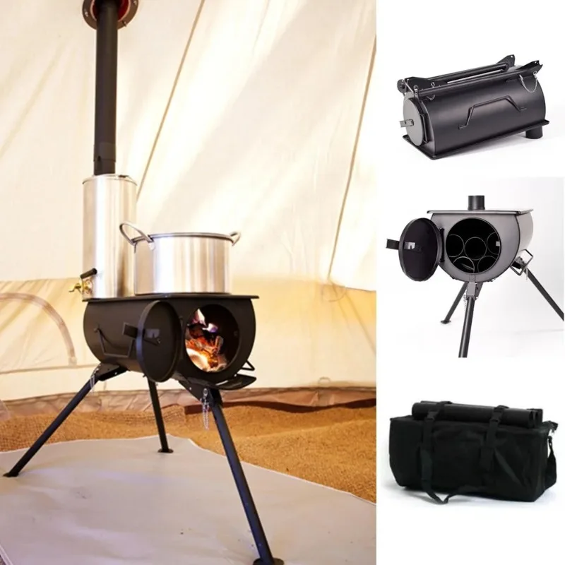 Tragbarer Holz-Campingkocher