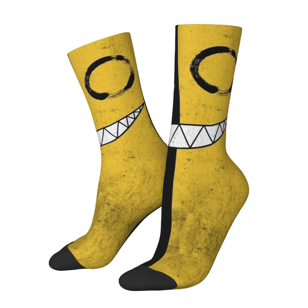 Calcetines Unisex acogedores con estampado 3D, ciclismo, Cara de monstruo, calcetines interesantes para las cuatro estaciones