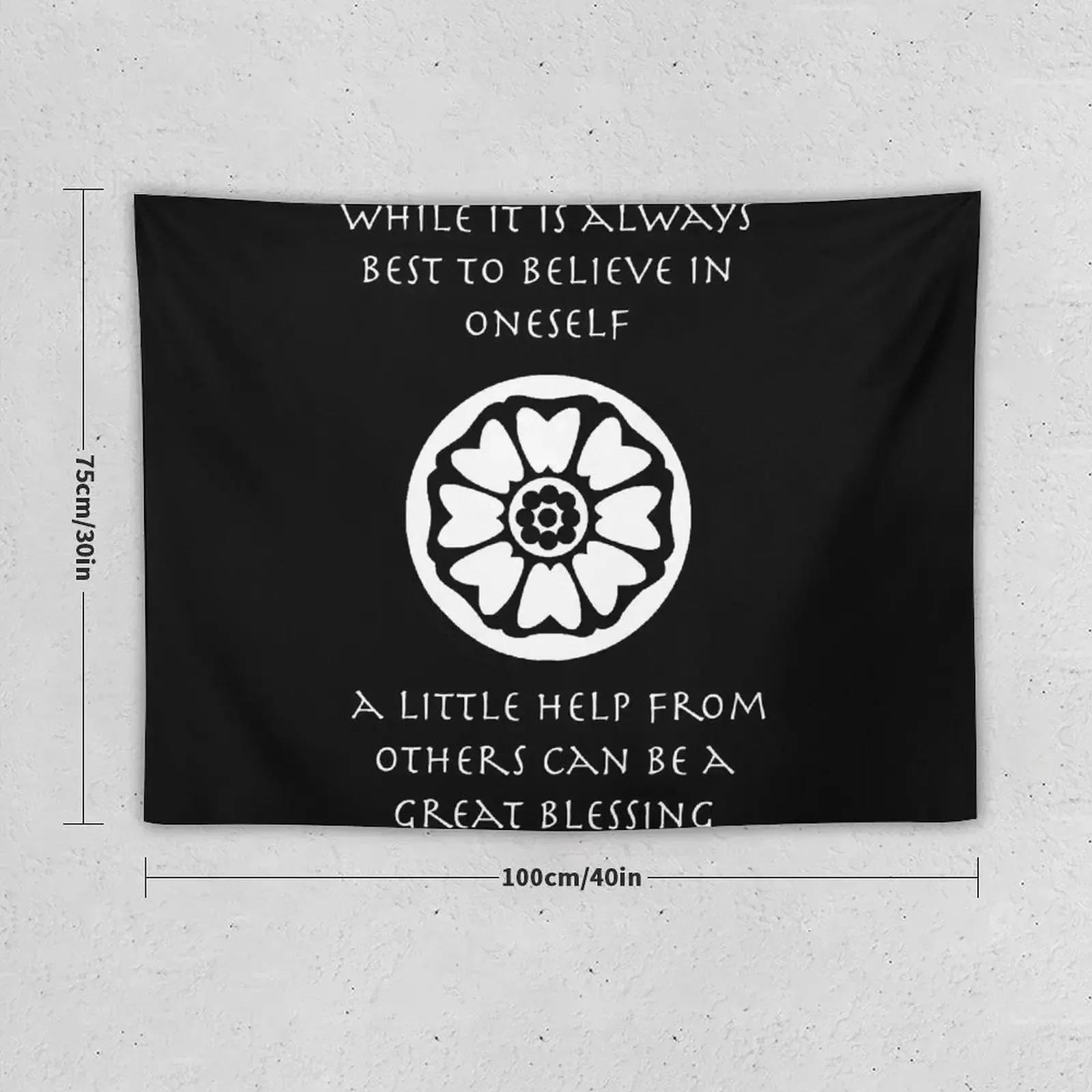 A Little Help From Others Can Be A Great Blessing - Iroh Quote Tapestry Bedroom Decorations Aesthetic Room Decorations Tapestry