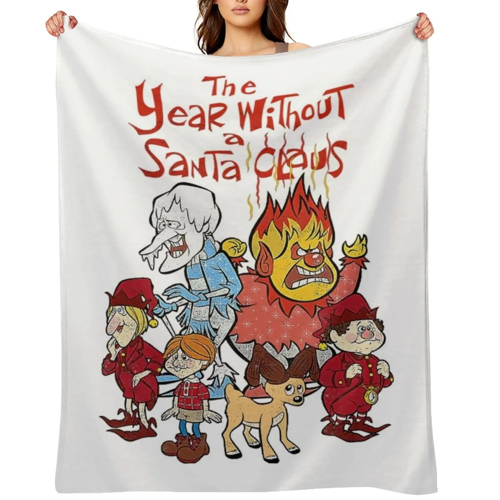 

The Year Without A Santa Claus Group Shot Throw Blanket Thins Soft Beds Baby Luxury Designer Blankets