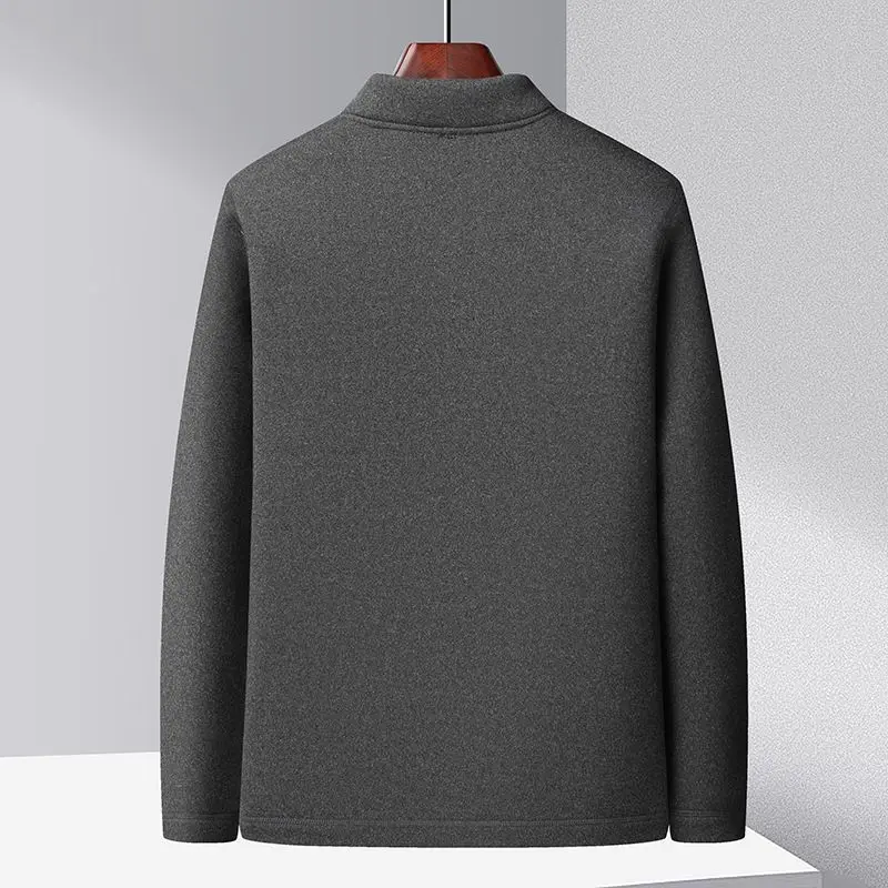 

Men's Thiened Fce Lined Cotton Jaet Winter Warm Inner Wear for Middle-Aged And ly andpa Dad Busin Casual Sle