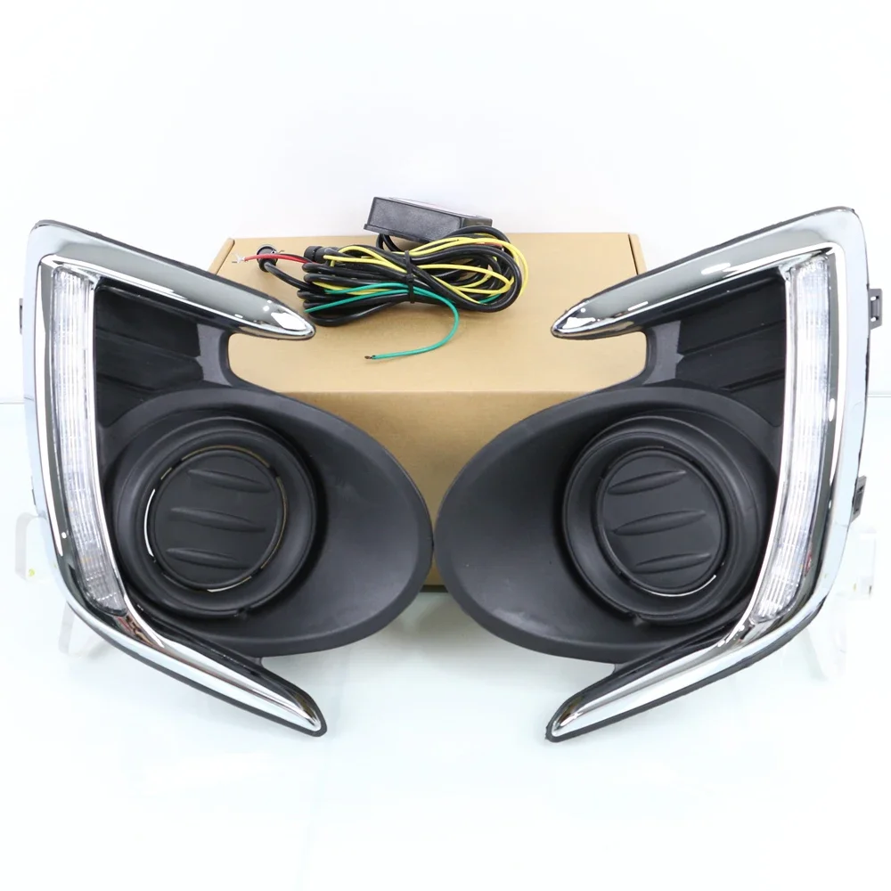 DRL For Mitsubishi Attrage / Mirage G4 2012 2013 2014 2015 2016 2017 LED Daytime Running Light Fog Lamp with Turn Signal view 2