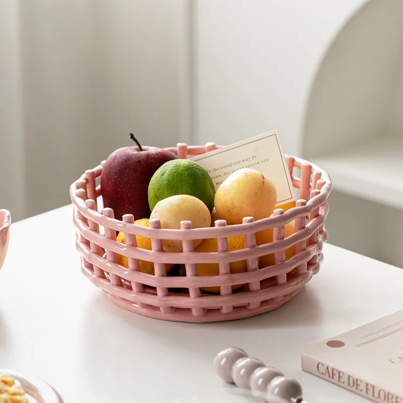 

Weaving Ceramic Storage Chopstick Holder Bathroom Washing Table Storage Rack