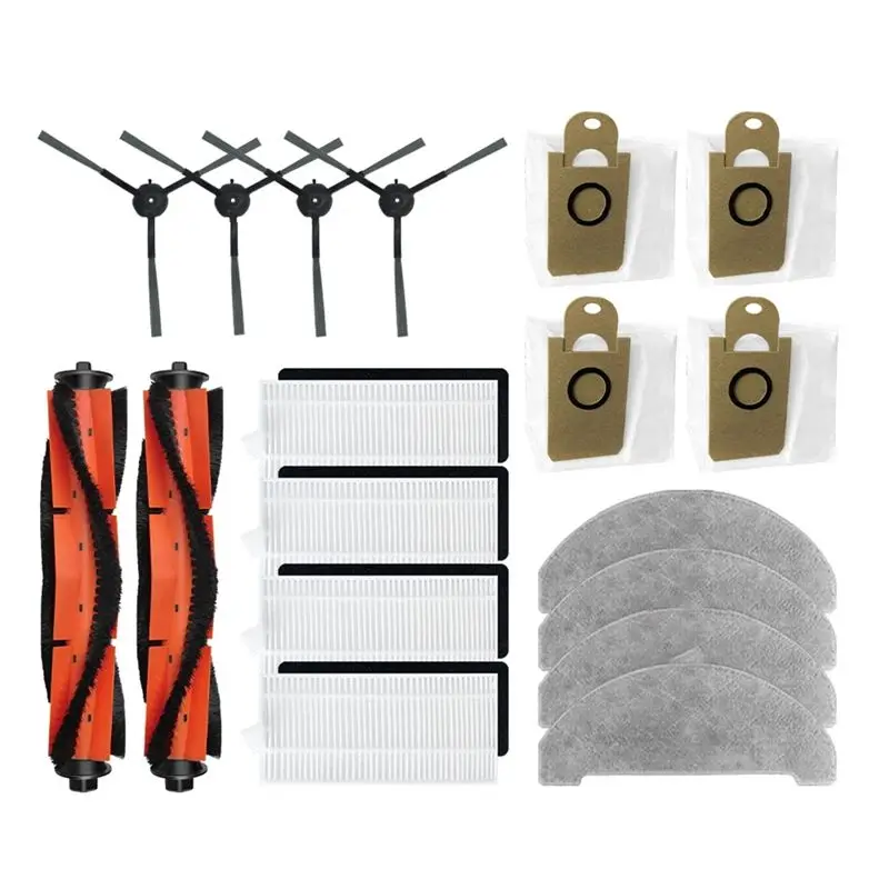 

A24F-For IMOU RV1 Pro Robot Vacuum Replacement Main Sided Brush HEPA Filter Mop Pad Dust Bags Spare Part Accessories