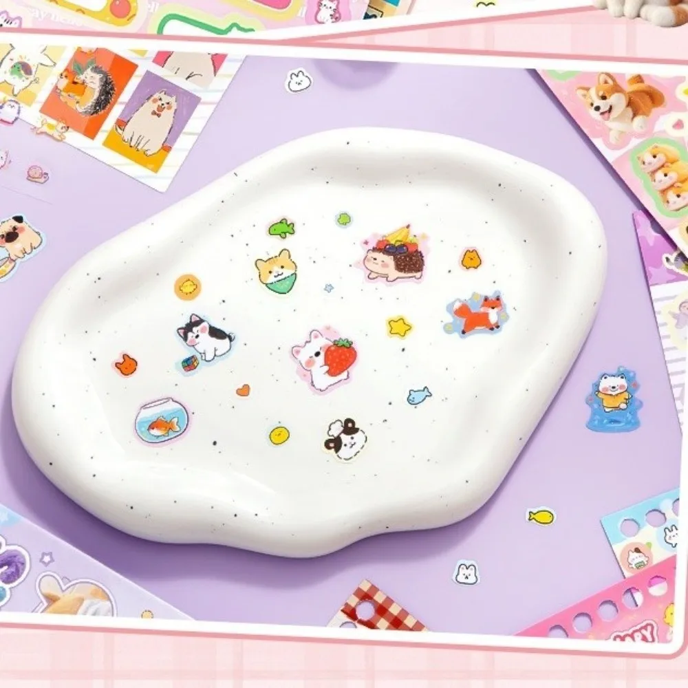 

Коллекция наклеек для питомцев в стиле граффити: милые дизайны с мелкими узорами, книга наклеек с вырубными элементами, 32 листа в упаковке