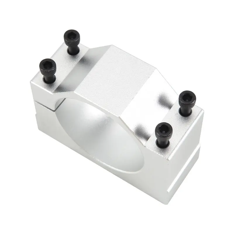 Easy Use Spindle Clamp Motor Bracket, Aluminum Bracket Clamp With 4 Screws For CNC Engraving Machine Motor Mounting Bracket
