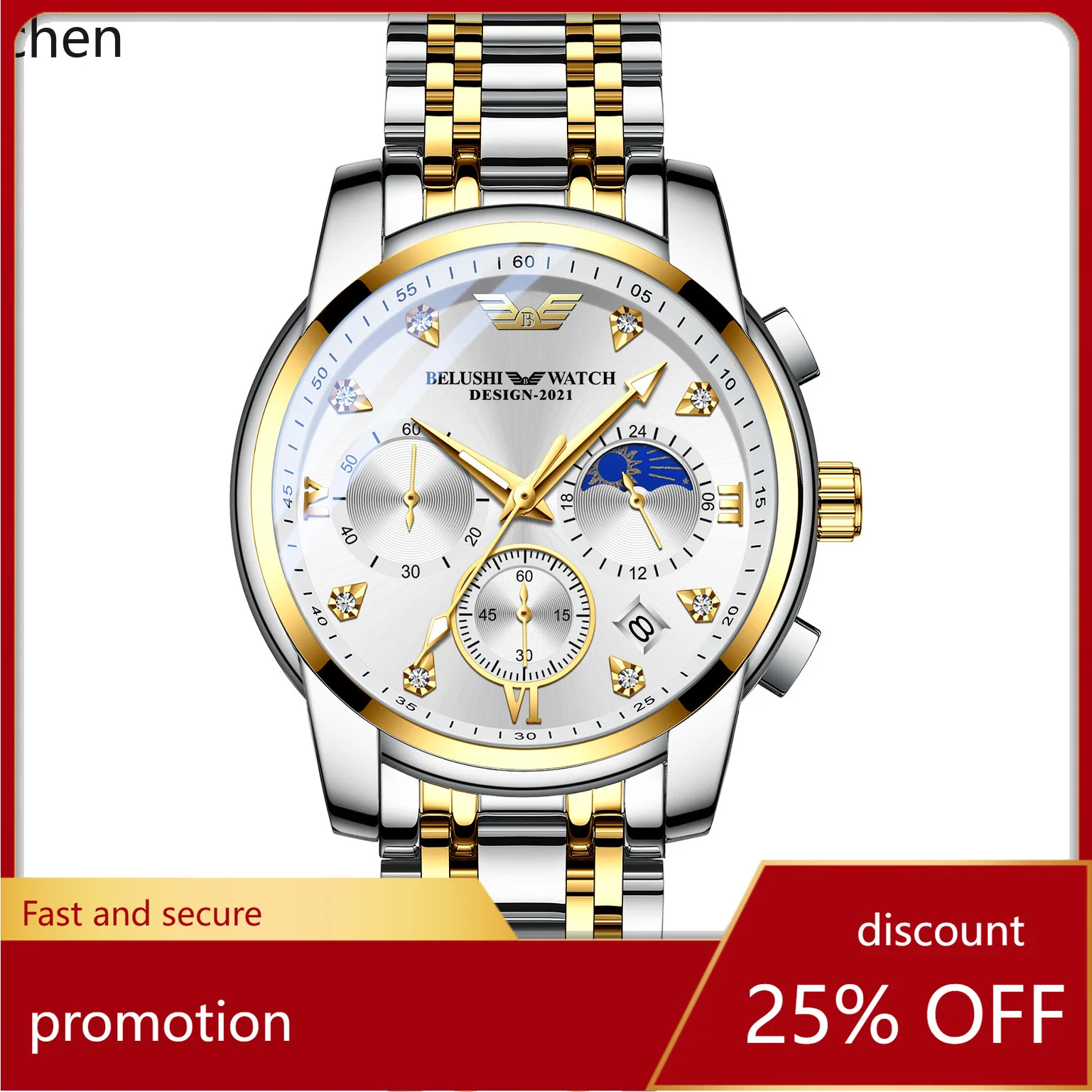 

Zml new 13th generation upgraded business luminous waterproof men's quartz watch