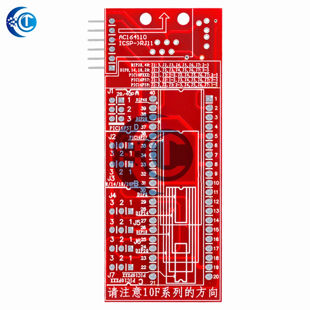 Universal Programming Adapter for PIC ICD2/PICKit 2/PICKit 3 – PICKIT2/PICKit3 Programmer Seat