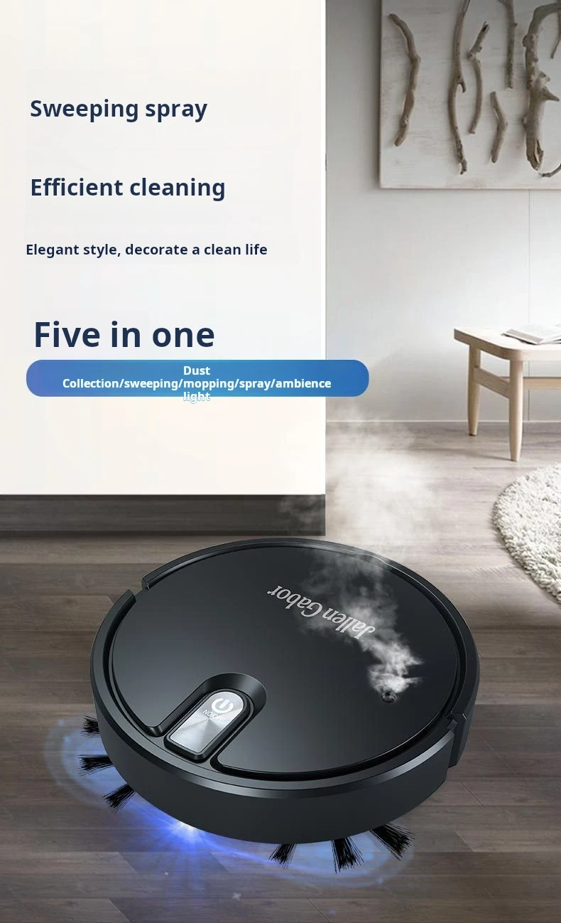Pulitore intelligente tre in uno robot spazzante per aspirapolvere ricaricabile domestico