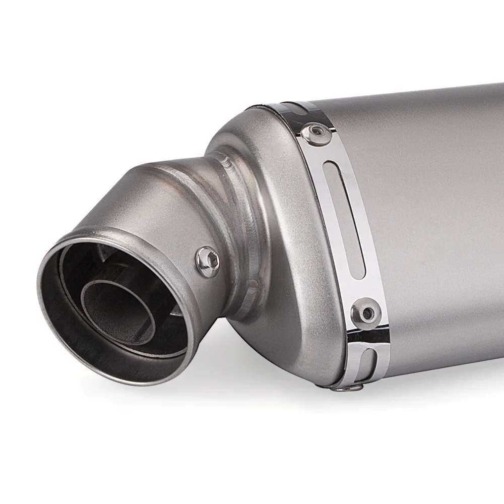 Universal Motorcycle EXHAUST Scooter Modified Muffler escape Slip On CBR 125 250 CB400 CB600 Z750 T98 view 6