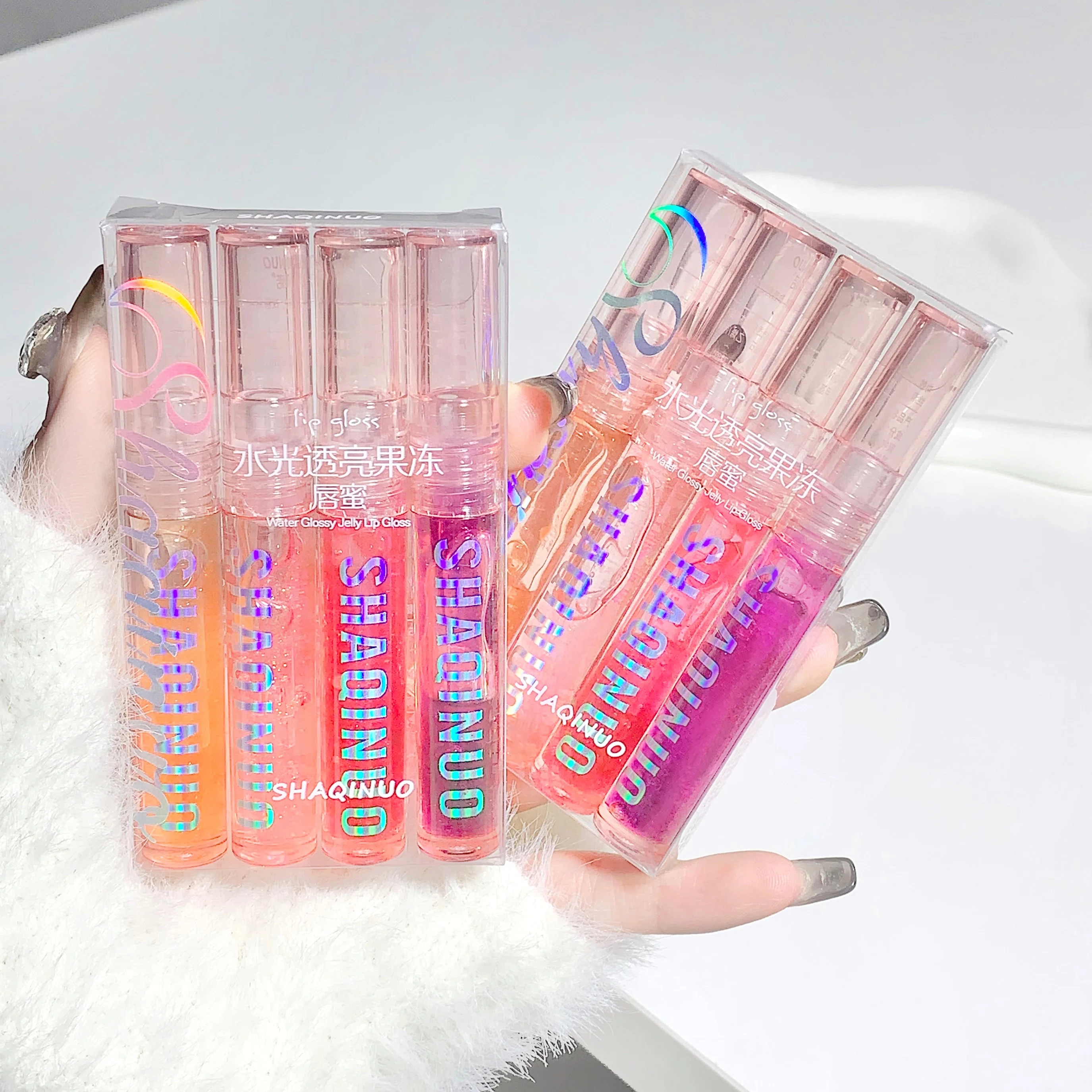 Transparent Mirror Pearl Lip Gloss Waterproof Long Lasting Moisturizing Lipstick Shine Glitter Lip Gloss Women Makeup Cosmetics