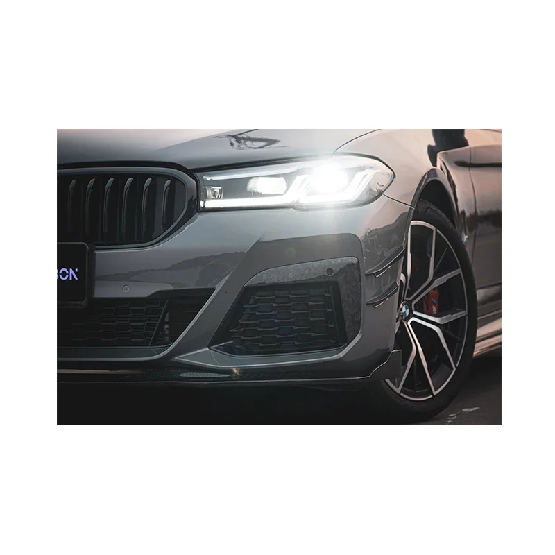 TAKD Carbon  Dry Carbon Fiber Front Fog Lamp Frame universal rear spoilers For BMW 5 Series(2021-) 530i 540i