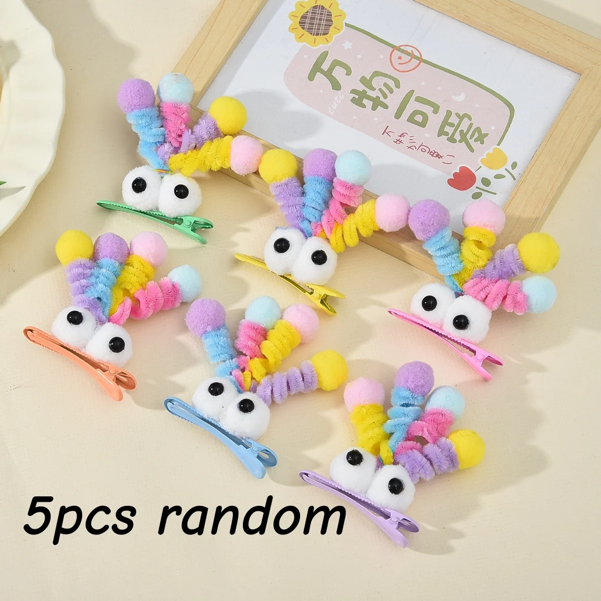 5 Stück Quicksand BB-Clips, Kinder-Haarspangen, Haarspangen für Mädchen-Ponyfrisuren, kleine Haarnadeln, Baby-Haaraccessoires, hochwertig – Detail 3