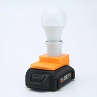 For Worx 20V 1.5ah Battery LED Indoor and Outdoor Work Light E27 Powered Cordless Portable Light Daylight White Non-Dimmable